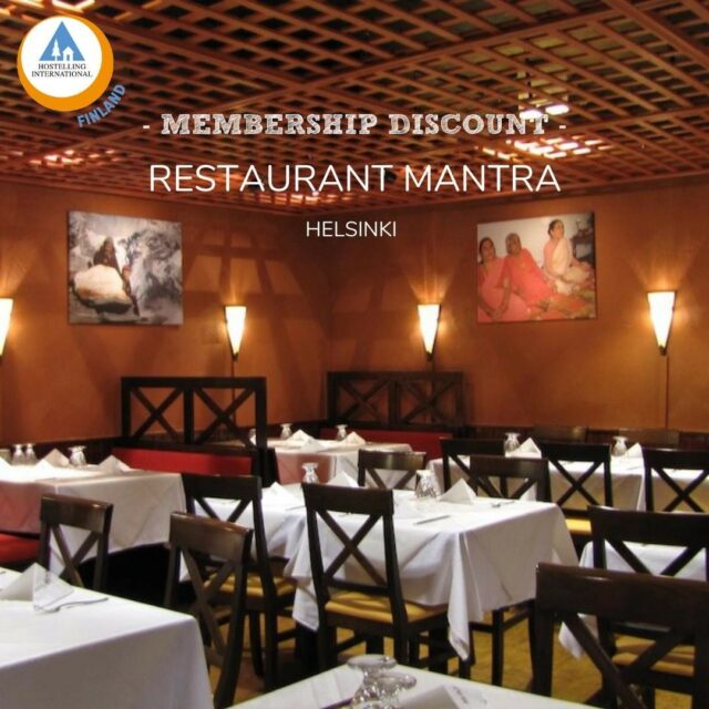 Tip for HI Membership Discount in Finland ✨
📍Helsinki, Finland
.
With the international membership card and the Finnish membership card you will get 15% discount on main courses from à la carte menu at the Restaurant Mantra in Helsinki.
.
#membershipdiscount #hostellikorttietu #ravintolamantra #hifinland #hihostel #hihostels #hostellinginternational #hostellijärjestö #suomenhostellijärjestö #hostellitsuomessa #hostelsinfinland #hostellife